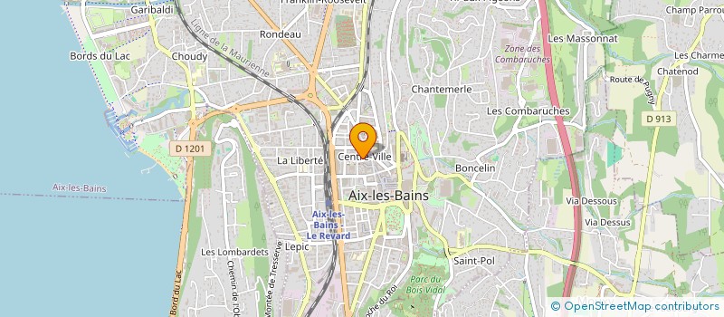 localisation de l'entreprise MADAME JEANNE JOSSERAND  AIX-LES-BAINS