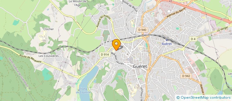 localisation de l'entreprise MADAME JEANNE JOUANNET à GUERET