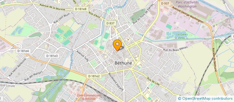 localisation de l'entreprise MADAME JEANNE JULIEN à BETHUNE