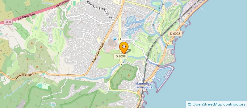 localisation de l'entreprise MADAME JEANNE KAIOUROVA  MANDELIEU-LA-NAPOULE