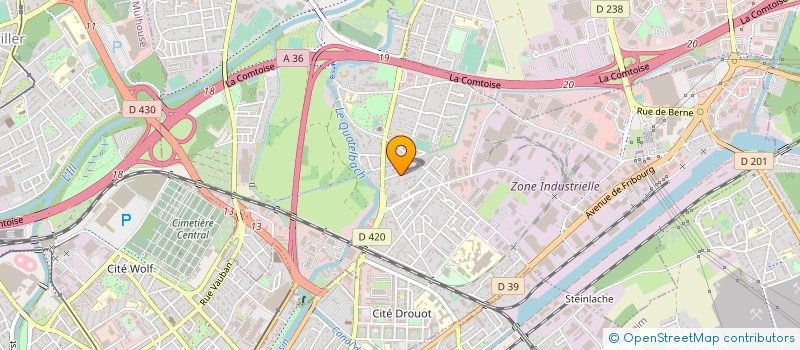 localisation de l'entreprise MADAME JEANNE KIENTZLER  ILLZACH