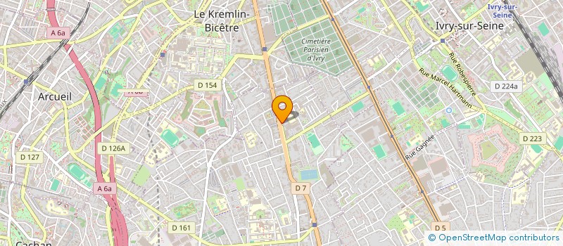 localisation de l'entreprise MADAME JEANNE KOZEL  VILLEJUIF