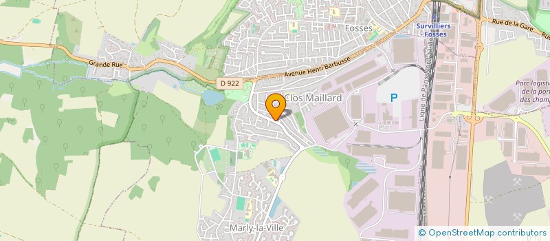 localisation de l'entreprise MADAME JEANNE LAMOUREUX  MARLY-LA-VILLE