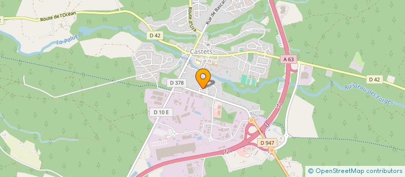 localisation de l'entreprise MADAME JEANNE LARTIGUE  CASTETS