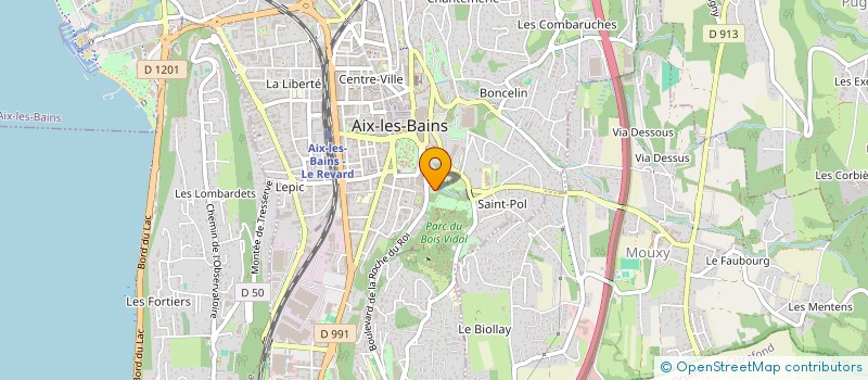 localisation de l'entreprise MADAME JEANNE LAVALLEE  AIX-LES-BAINS