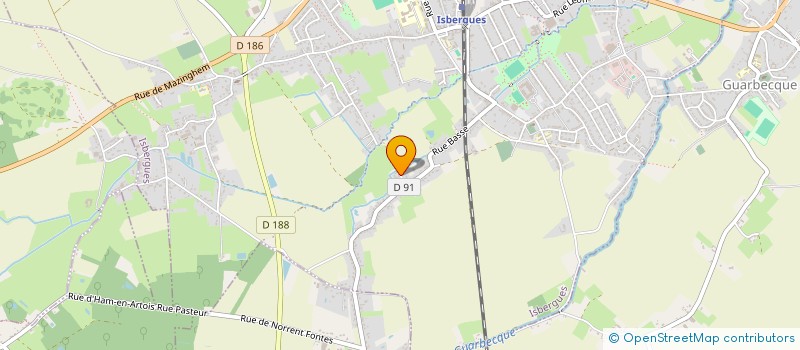 localisation de l'entreprise MADAME JEANNE LAVERSIN  ISBERGUES