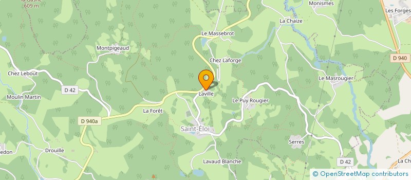 localisation de l'entreprise MADAME JEANNE LAVILLE à SAINT-ELOI