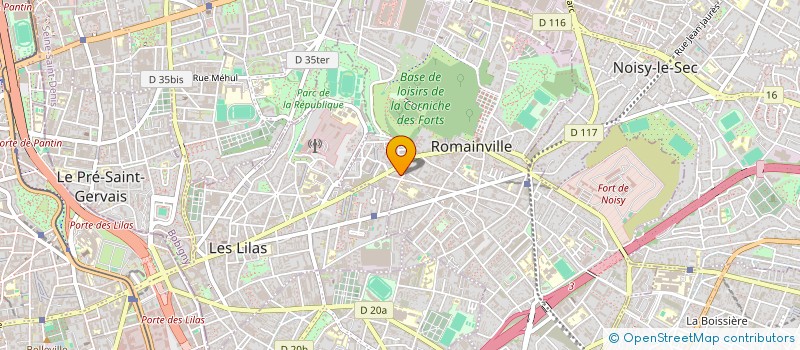 localisation de l'entreprise MADAME JEANNE LAZZARELLI à ROMAINVILLE