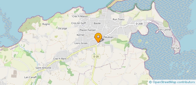 localisation de l'entreprise MADAME JEANNE LE BON  PLEUBIAN