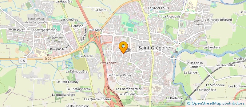 localisation de l'entreprise MADAME JEANNE LE BORGNE à SAINT-GREGOIRE