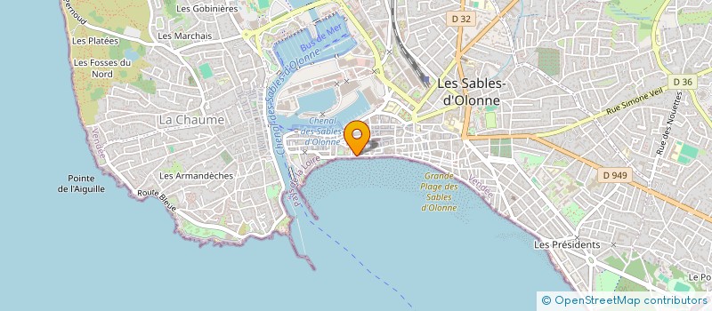 localisation de l'entreprise MADAME JEANNE LE ROUX à LES SABLES D'OLONNE