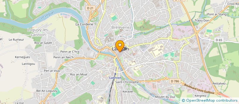 localisation de l'entreprise MADAME JEANNE LE TALLEC  LANNION