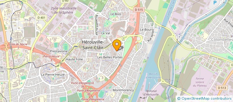 localisation de l'entreprise MADAME JEANNE LEBOUVIER  HEROUVILLE-SAINT-CLAIR