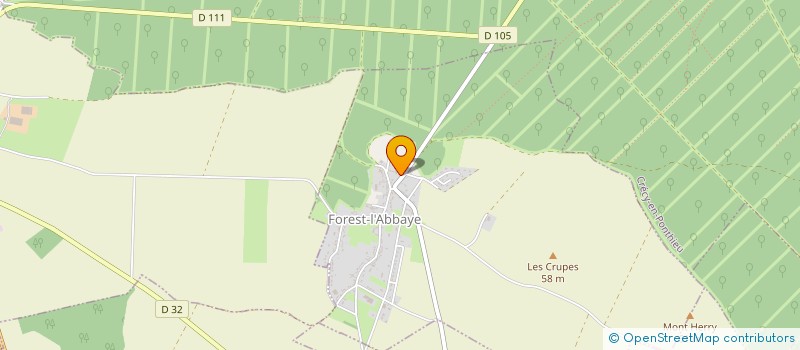 localisation de l'entreprise MADAME JEANNE LECUL  FOREST-L'ABBAYE