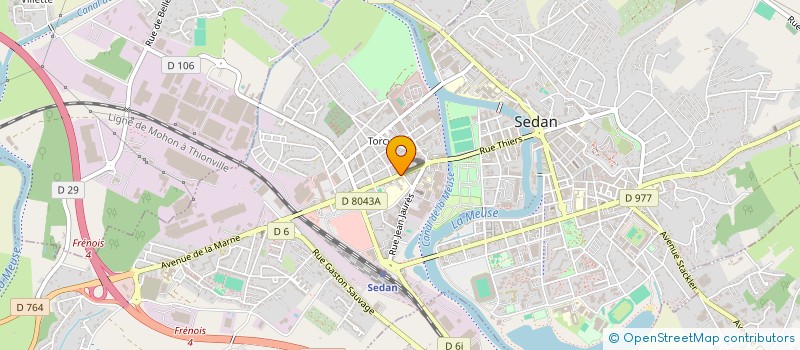 localisation de l'entreprise MADAME JEANNE LEDOUX  SEDAN