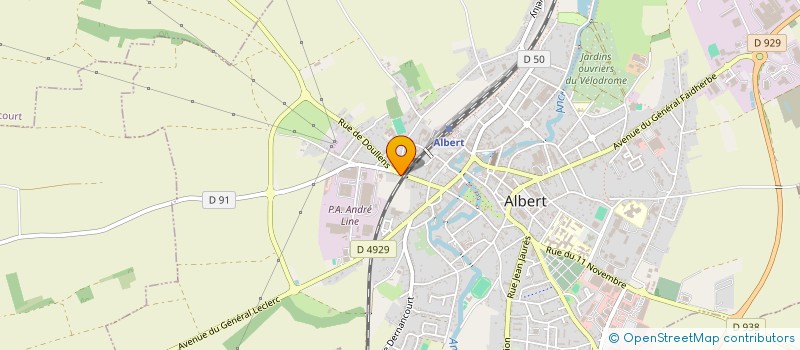 localisation de l'entreprise MADAME JEANNE LEFEVRE  ALBERT