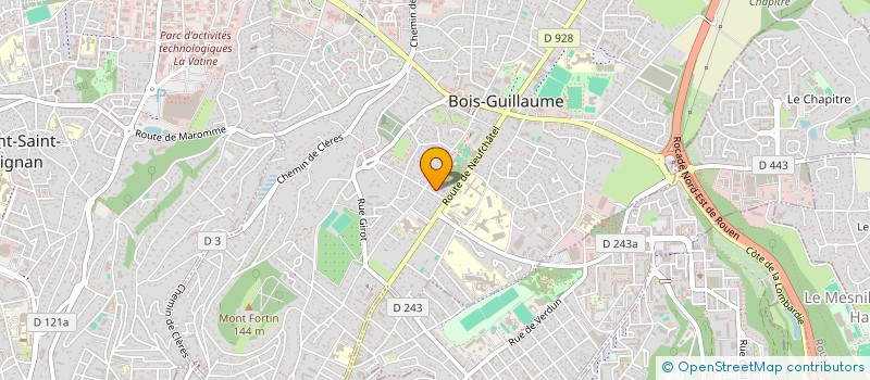 localisation de l'entreprise MADAME JEANNE LEFEVRE  BOIS-GUILLAUME