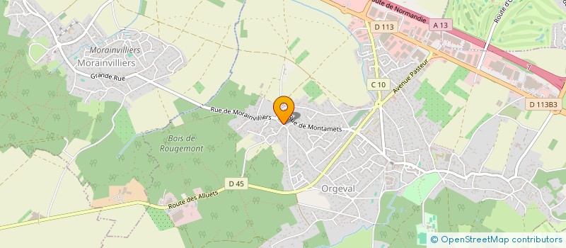 localisation de l'entreprise MADAME JEANNE LEGAL  ORGEVAL