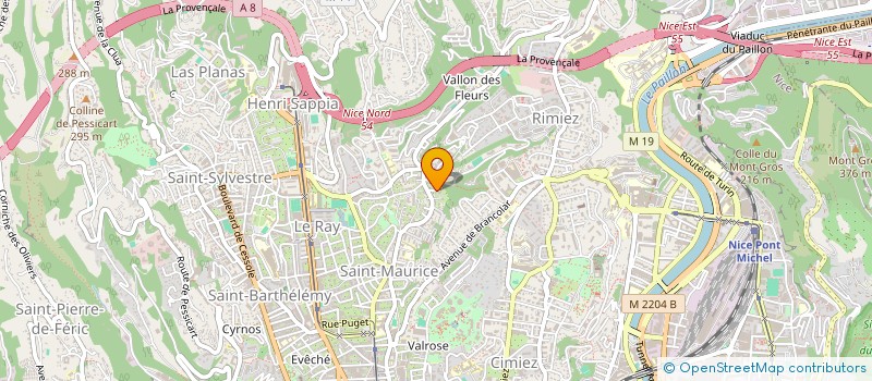 localisation de l'entreprise MADAME JEANNE LEGRAND BAILLE  NICE