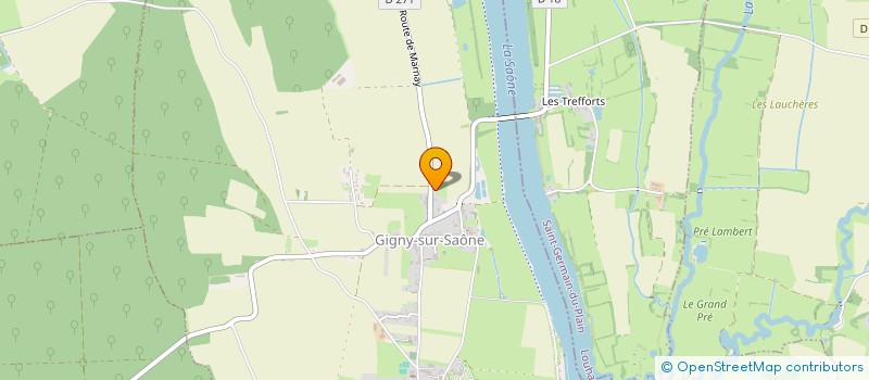 localisation de l'entreprise MADAME JEANNE LEHANNEUR  GIGNY-SUR-SAONE