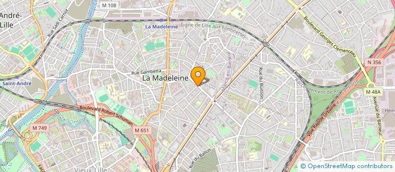 localisation de l'entreprise MADAME JEANNE LEMAIRE à LA MADELEINE