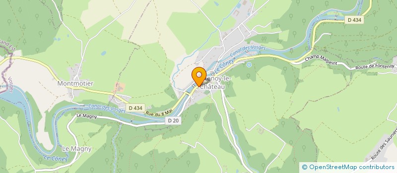 localisation de l'entreprise MADAME JEANNE LEMARQUIS  FONTENOY-LE-CHATEAU