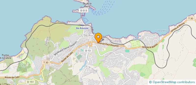 localisation de l'entreprise MADAME JEANNE LEONI à L'ILE-ROUSSE