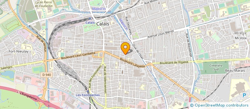 localisation de l'entreprise MADAME JEANNE LESUR  CALAIS