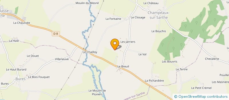 localisation de l'entreprise MADAME JEANNE LEVESQUE à SAINT-OUEN-DE-SECHEROUVRE