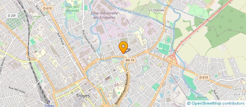 localisation de l'entreprise MADAME JEANNE-LORE AGLOSSI  TROYES