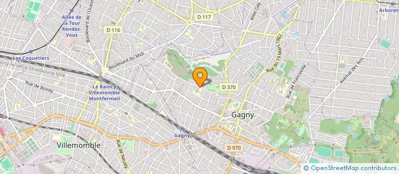 localisation de l'entreprise MADAME JEANNE-LOUISE DARIUS-GORDIEN  GAGNY