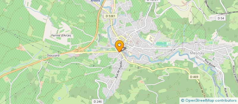 localisation de l'entreprise MADAME JEANNE LOYE à ARBOIS