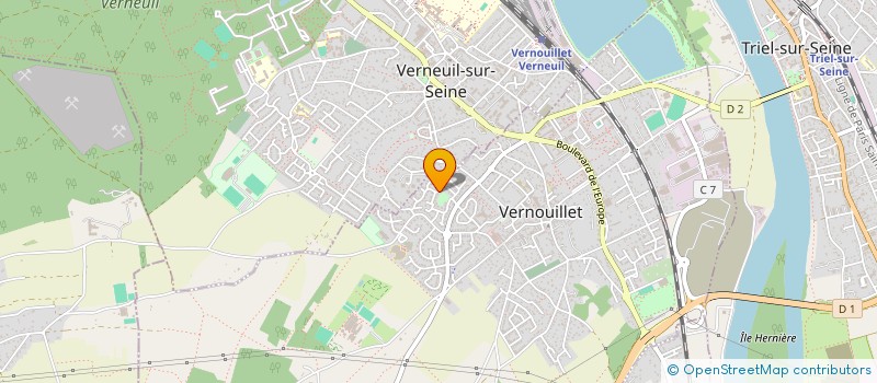 localisation de l'entreprise MADAME JEANNE MACAIGNE à VERNOUILLET