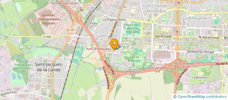 localisation de l'entreprise MADAME JEANNE MAFO  RENNES