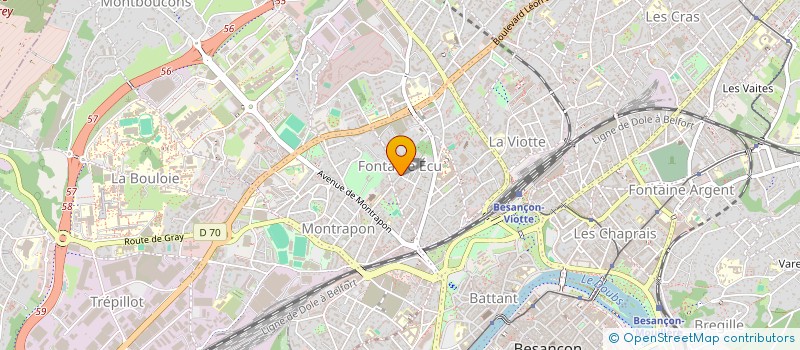 localisation de l'entreprise MADAME JEANNE MAGNIN à BESANCON