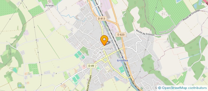 localisation de l'entreprise MADAME JEANNE MAISONNEUVE  GRISOLLES