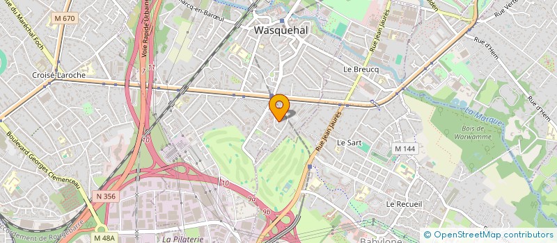 localisation de l'entreprise MADAME JEANNE MALINGREY  WASQUEHAL