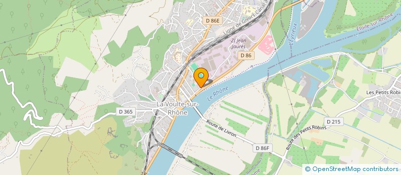 localisation de l'entreprise MADAME JEANNE MANDOU  LA VOULTE-SUR-RHONE