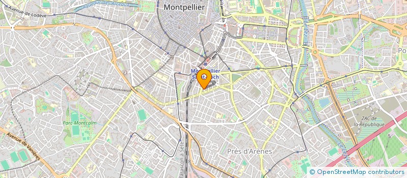 localisation de l'entreprise MADAME JEANNE MANTEGARI à MONTPELLIER