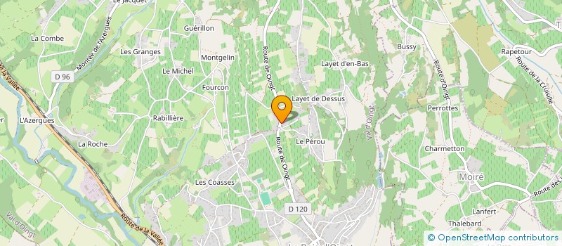 localisation de l'entreprise MADAME JEANNE MARDUEL  VAL D'OINGT