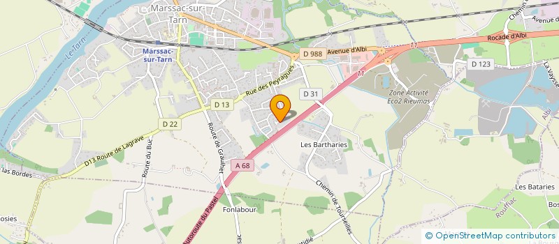 localisation de l'entreprise MADAME JEANNE MARGENET  MARSSAC-SUR-TARN