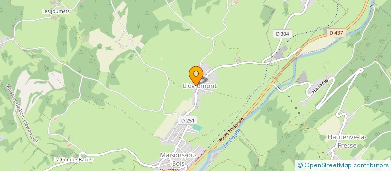 localisation de l'entreprise MADAME JEANNE MARGUET à MAISONS-DU-BOIS-LIEVREMONT