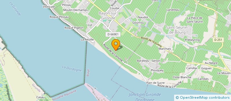 localisation de l'entreprise MADAME JEANNE-MARIE BAYLE  BAYON-SUR-GIRONDE