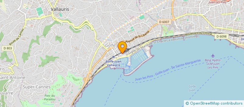 localisation de l'entreprise MADAME JEANNE-MARIE CANTEREAU à VALLAURIS