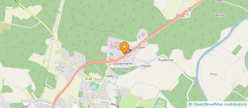 localisation de l'entreprise MADAME JEANNE MARIE DUFORT  PONTONX-SUR-L'ADOUR