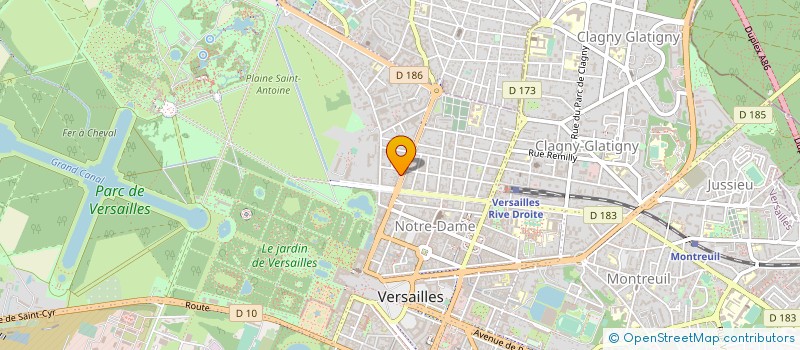 localisation de l'entreprise MADAME JEANNE MARIE GANNAT à VERSAILLES
