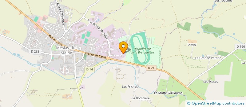 localisation de l'entreprise MADAME JEANNE-MARIE LEGUILLON à MESLAY-DU-MAINE