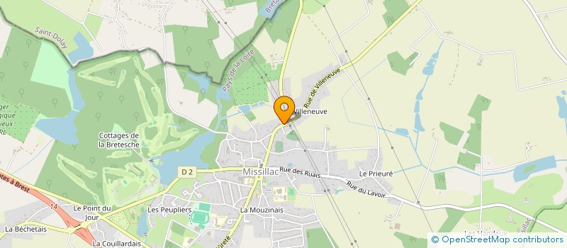 localisation de l'entreprise MADAME JEANNE-MARIE LORRAIN  MISSILLAC