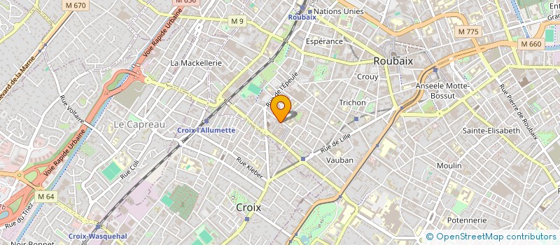 localisation de l'entreprise MADAME JEANNE-MARIE VAHE  ROUBAIX