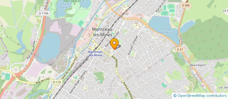 localisation de l'entreprise MADAME JEANNE MARILLONNET  MONTCEAU-LES-MINES